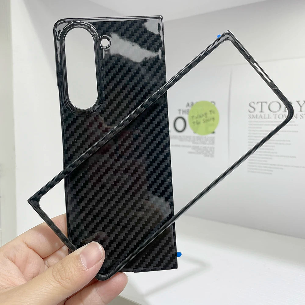 YTF Carbon Fiber Case For Samsung Galaxy Z Fold 5 - Premium Mobile Phone Cases from YTF-Carbon - Just $50! Shop now at Dressmycell.com YTF Carbon Fiber Case For Samsung Galaxy Z Fold 5 - Premium Mobile Phone Cases from YTF-Carbon - Just $50! Shop now at Dressmycell.com